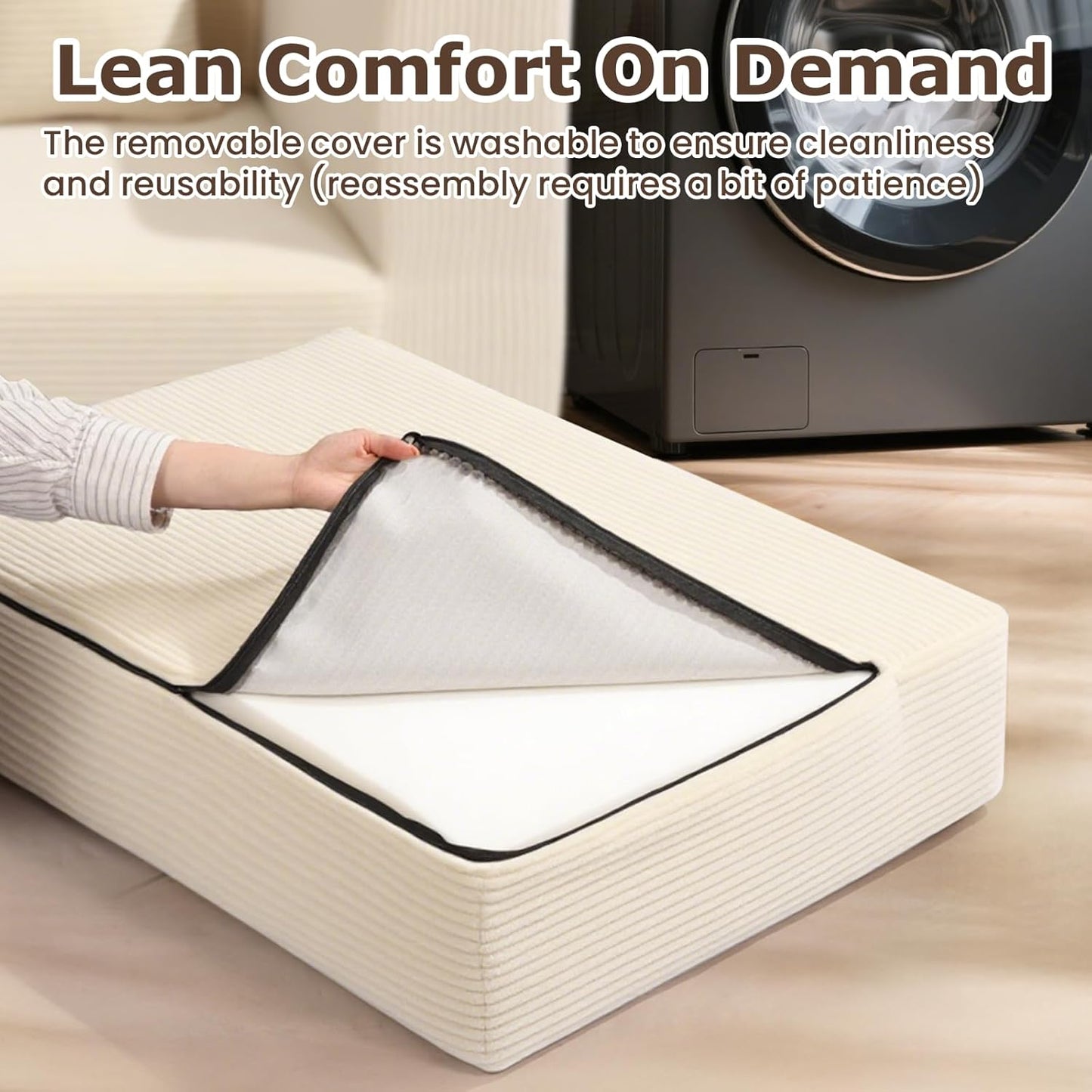 Convertible Sofa Bed, 3 in 1 Loveseat Folding Couch Bed Foldable