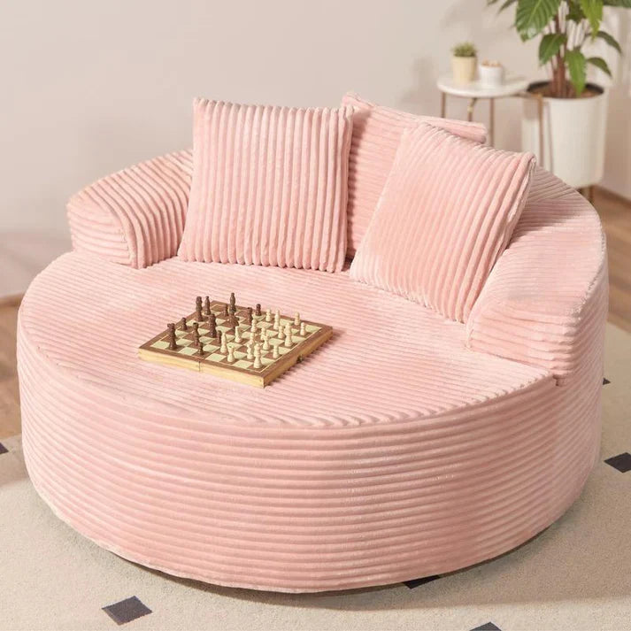 [Autumn Special] Ovios 59" Wide Extra Large Round Sofa Bed - Fluffy Bean Bag