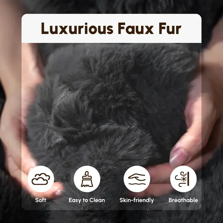 [Autumn Special] Ovios 59" Wide Extra Large Round Sofa Bed - Fluffy Bean Bag